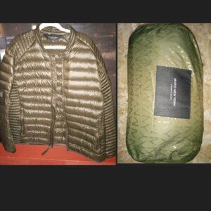 Marc New York Packable Puffer Jacket built in carry pouch